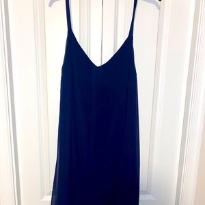 White House Black Market Navy Blue Dress
